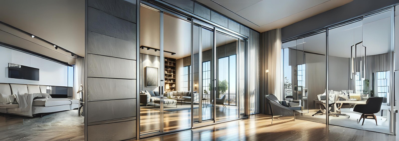 Aluminium Internal Casement Door 