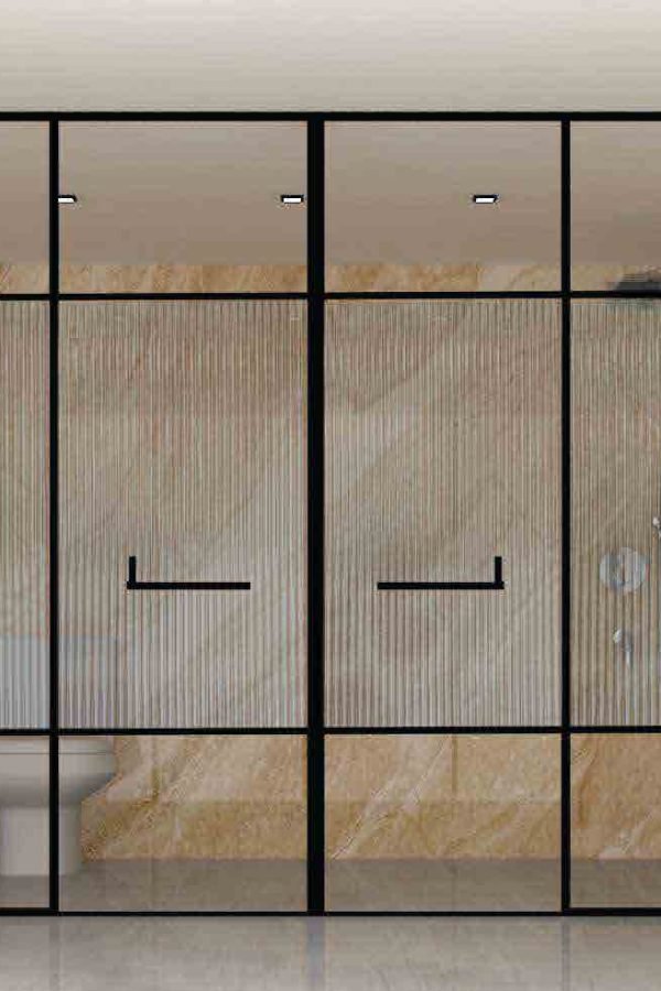 Invisible Hinge Shower